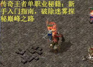 传奇王者单职业秘籍：新手入门指南，破除迷雾探秘巅峰之路