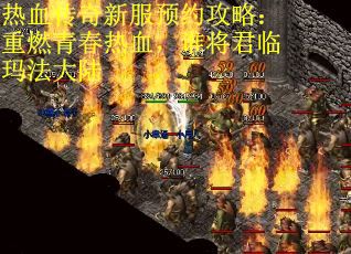 热血传奇新服预约攻略：重燃青春热血，谁将君临玛法大陆