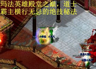 玛法英雄殿堂之巅，道士霸主横行无忌的绝技秘法