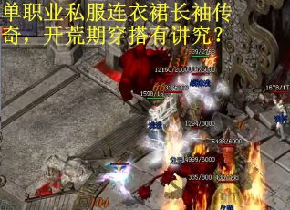 单职业私服连衣裙长袖传奇，开荒期穿搭有讲究？