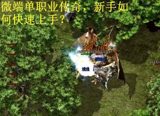 微端单职业传奇，新手如何快速上手？