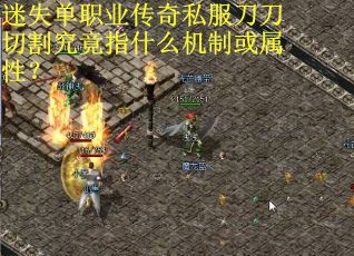 迷失单职业传奇私服刀刀切割究竟指什么机制或属性？